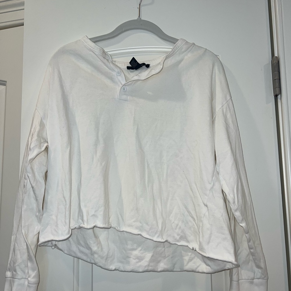 FOREVER 21 casual white long sleeve